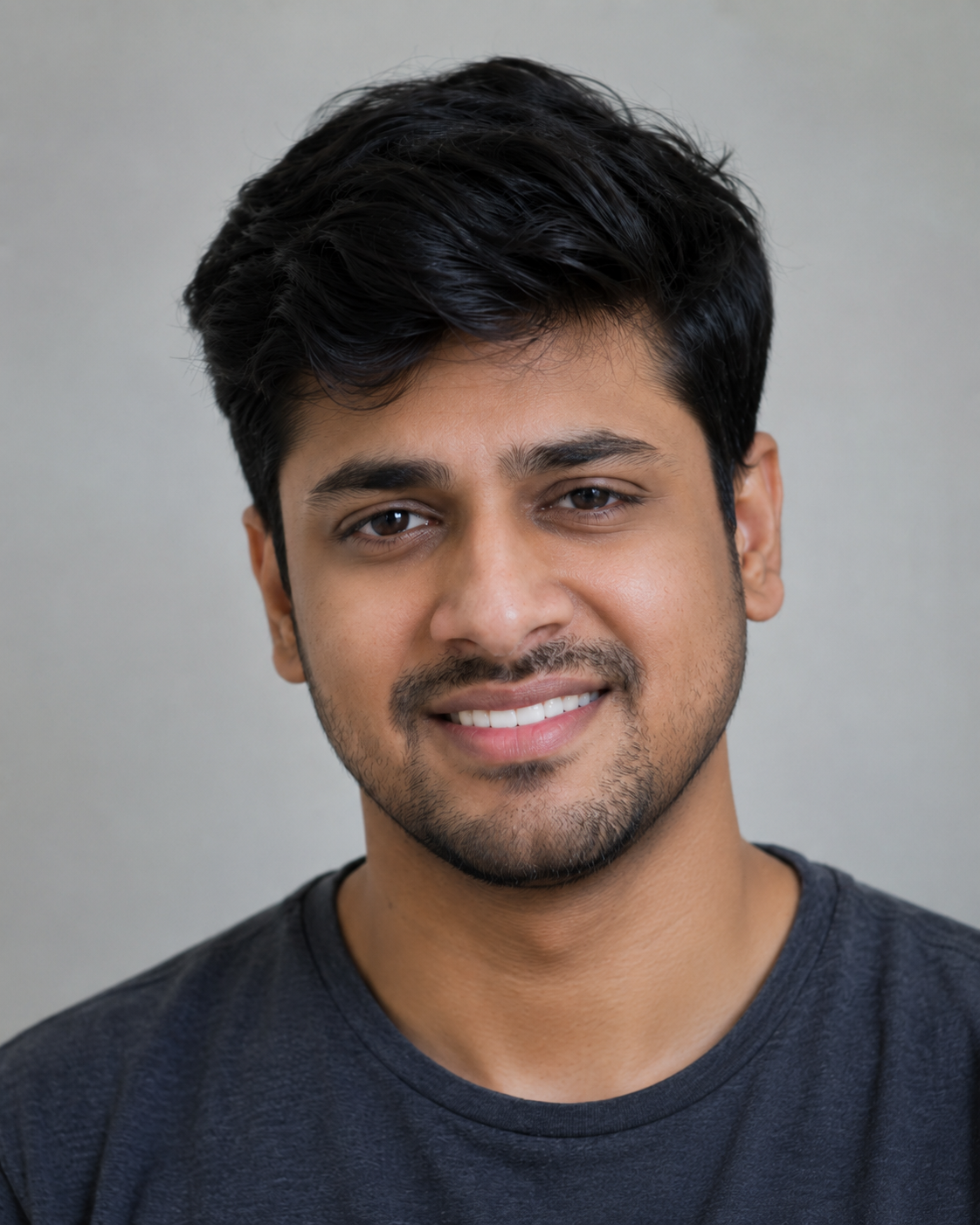 After wisdom tooth removal - same young man smiling confidently and pain-free after surgical extraction